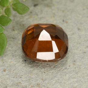 Hessonite Garnet Gemstone in 7 x 7 mm (calibrated) Size for Sale, Hessonite Garnet Stone in Deep Orange Color