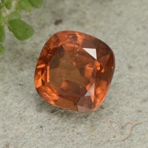 1.92 ct Orange Hessonite Garnet Stone, Natural Hessonite Garnet in Cushion-Cut Shape for Sale