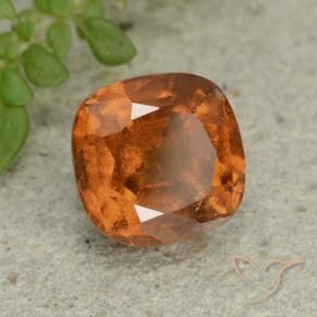 1.88 ct Orange Hessonite Garnet Stone, Natural Hessonite Garnet in Cushion-Cut Shape for Sale