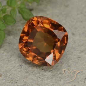 1.84 ct Orange Hessonite Garnet Stone, Natural Hessonite Garnet in Cushion-Cut Shape for Sale