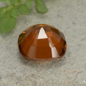 Hessonite Garnet Gemstone in 7 x 7 mm (calibrated) Size for Sale, Hessonite Garnet Stone in Deep Orange Color