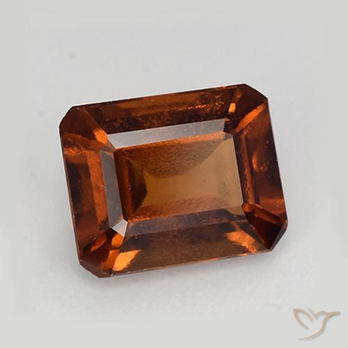 2.33 ct Orange Hessonite Garnet Stone, Natural Hessonite Garnet in Octagon Step Cut Shape for Sale