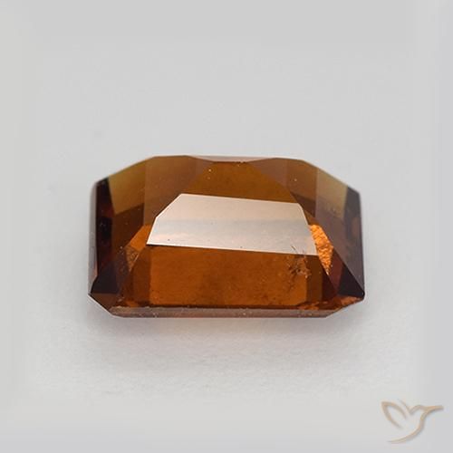 Hessonite Garnet Gemstone in 8.5 x 6.9 mm Size for Sale, Hessonite Garnet Stone in Deep Orange Color
