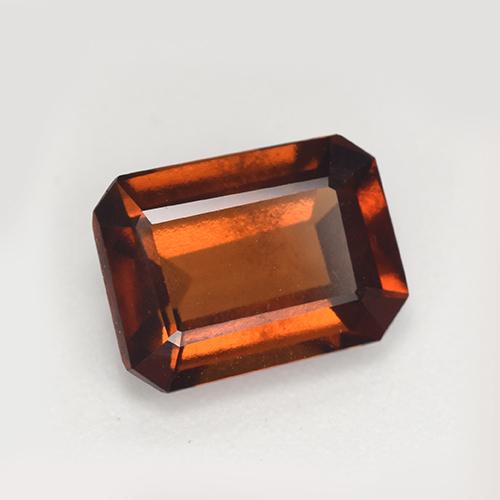 2.23 ct Orange Hessonite Garnet Gemstone, Hessonite Garnet Gem in Octagon Step Cut Shape for Sale.