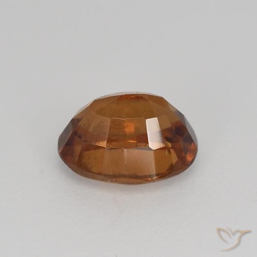 Hessonite Garnet Gemstone in 7.4 x 5.9 mm Size for Sale, Hessonite Garnet Stone in Reddish Orange Color