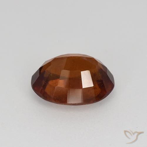 Hessonite Garnet Gemstone in 7.8 x 6.3 mm Size for Sale, Hessonite Garnet Stone in Warm Brown Color