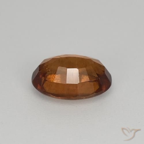 Hessonite Garnet Gemstone in 8 x 6 mm (calibrated) Size for Sale, Hessonite Garnet Stone in Gingerbread Brown Color