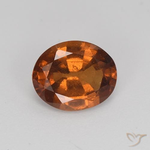 2.21 ct Brown Hessonite Garnet, 9.2 x 7.6 mm Oval Cut From Madagascar, Photo A