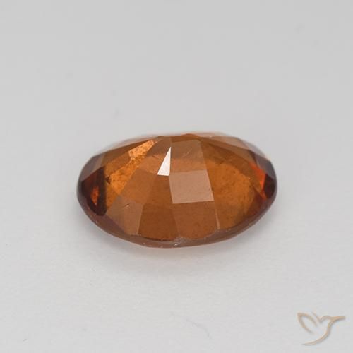 Hessonite Garnet Gemstone in 9.2 x 7.6 mm Size for Sale, Hessonite Garnet Stone in Gingerbread Brown Color