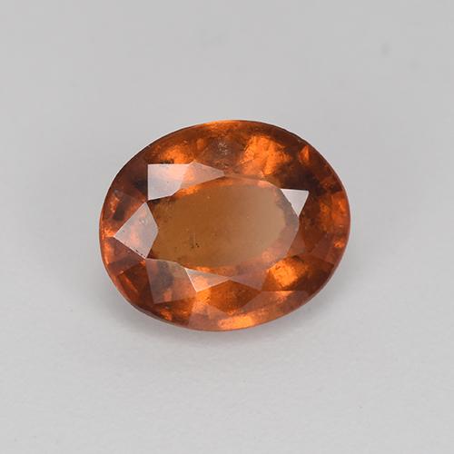 2.26 ct Brown Hessonite Garnet Stone, Natural Hessonite Garnet in Oval Facet Shape for Sale
