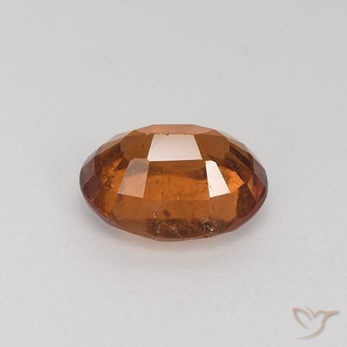 Hessonite Garnet Gemstone in 9 x 7 mm (calibrated) Size for Sale, Hessonite Garnet Stone in Warm Brown Color