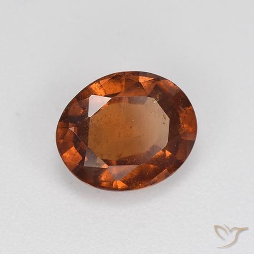 2.00 ct Brown Hessonite Garnet Stone, Natural Hessonite Garnet in Oval Facet Shape for Sale