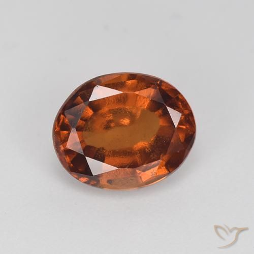 2.55 ct Brown Hessonite Garnet, 9 x 7.4 mm Oval Cut From Madagascar, Photo A