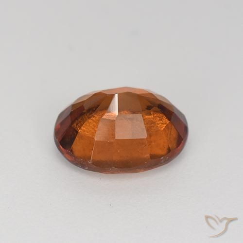 Hessonite Garnet Gemstone in 9 x 7.4 mm Size for Sale, Hessonite Garnet Stone in Medium Brown Color