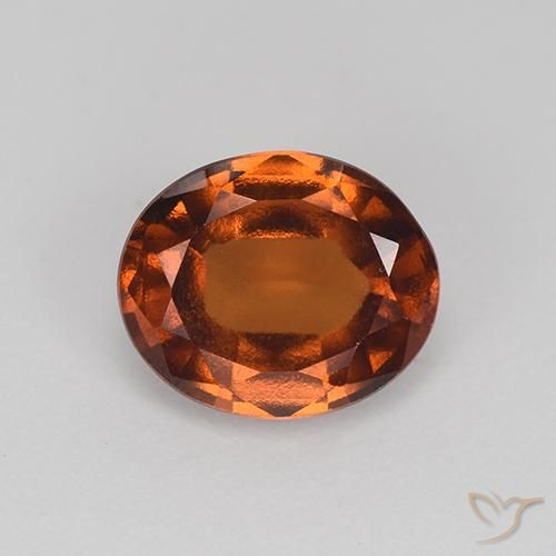 2.12 ct Brown Hessonite Garnet, 8.7 x 7.2 mm Oval Cut From Madagascar, Photo A