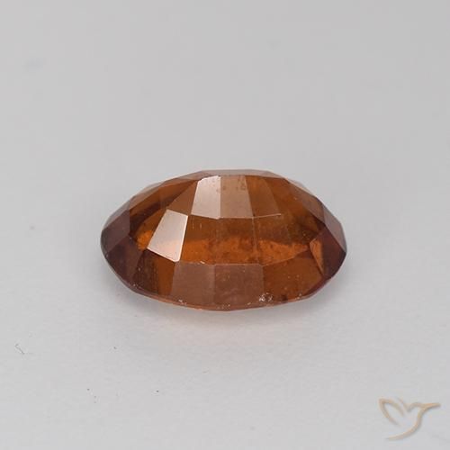 Hessonite Garnet Gemstone in 8.4 x 6.3 mm Size for Sale, Hessonite Garnet Stone in Gingerbread Brown Color