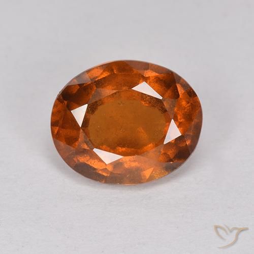 1.84ct Natural Dark Orange Hessonite Garnet, Oval, VS-SI
