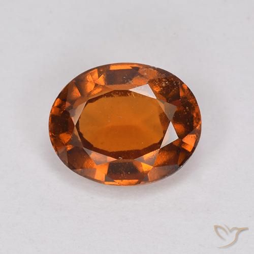 1.94ct Natural Deep Orange Hessonite Garnet, Oval, VS-SI