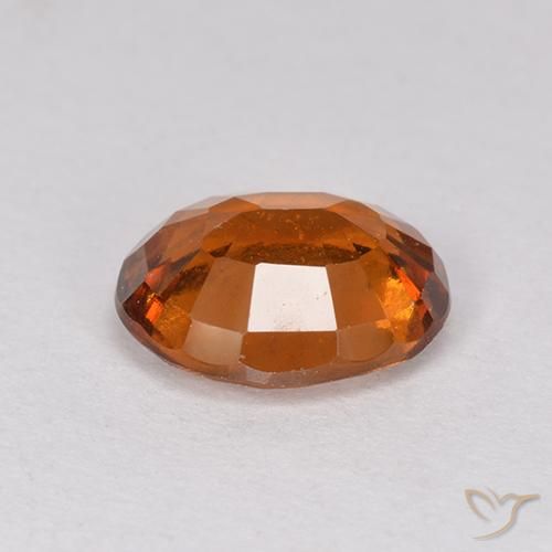 Hessonite Garnet Gemstone in 9 x 7 mm (calibrated) Size for Sale, Hessonite Garnet Stone in Deep Orange Color