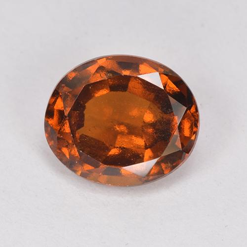 Naranja oscuro Granate Hesonita Gema - 2.5ct Forma ovalada (ID: 512789)