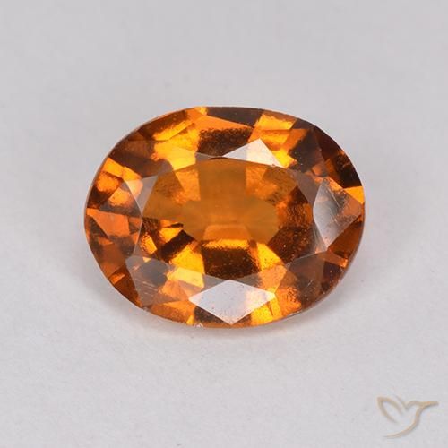 1.78ct Natural Medium-Dark Orange Hessonite Garnet, Oval, VS-SI