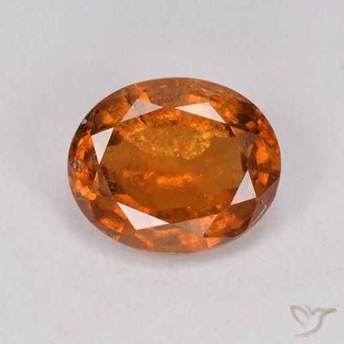 1.98ct Natural Medium-Dark Orange Hessonite Garnet, Oval, VS-SI