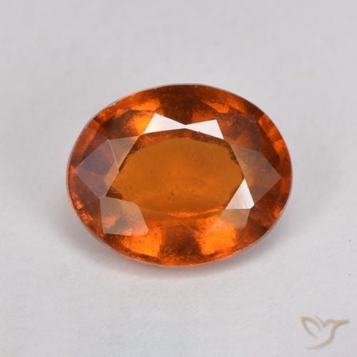 2.72ct Natural Reddish Orange Hessonite Garnet, Oval, VS-SI