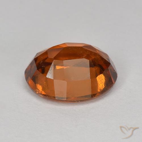 Hessonite Garnet Gemstone in 8.4 x 7 mm Size for Sale, Hessonite Garnet Stone in Reddish Orange Color
