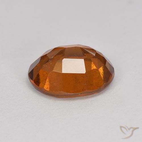 Hessonite Garnet Gemstone in 8.5 x 6.9 mm Size for Sale, Hessonite Garnet Stone in Amber Orange Color