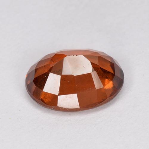 Hessonite Garnet Gemstone in 9 x 7 mm (calibrated) Size for Sale, Hessonite Garnet Stone in Medium-Dark Orange Color