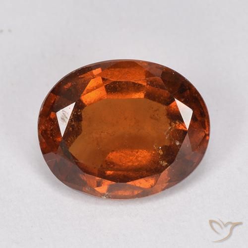 2.32ct Natural Reddish Orange Hessonite Garnet, Oval, VS-SI