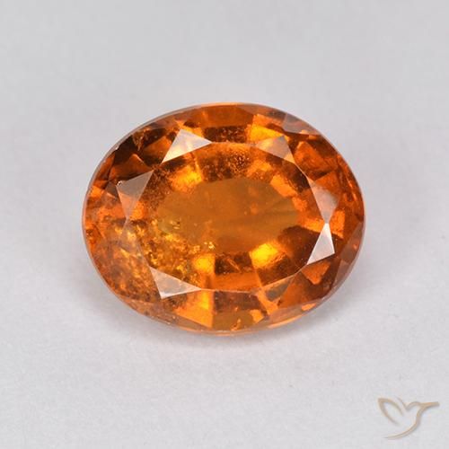 2.40ct Natural Medium-Dark Orange Hessonite Garnet, Oval, VS-SI