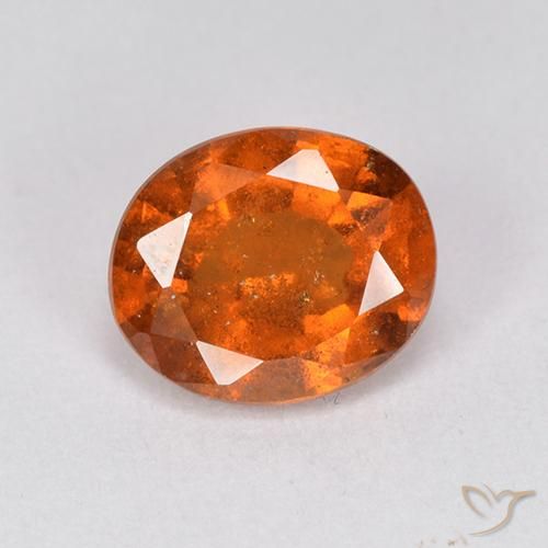 1.91ct Natural Deep Orange Hessonite Garnet, Oval, VS-SI