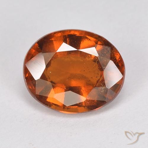 2.74ct Natural Deep Orange Hessonite Garnet, Oval, VS-SI