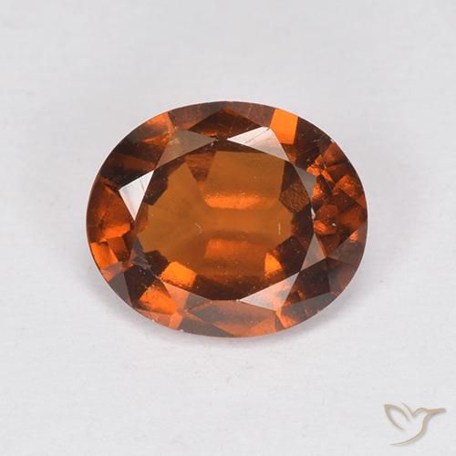 1.90ct Natural Reddish Orange Hessonite Garnet, Oval, VS
