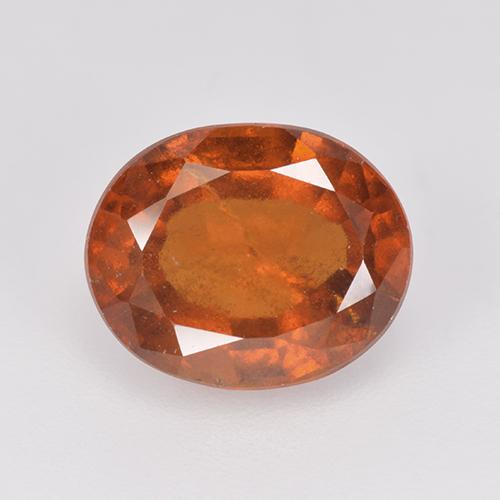 Deep Orange Hessonite Garnet Gem - 3.5ct Oval Facet (ID: 515831)