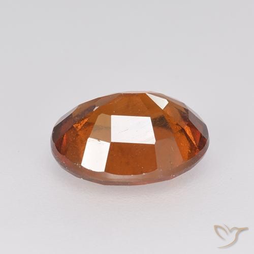Hessonite Garnet Gemstone in 8.9 x 7.4 mm Size for Sale, Hessonite Garnet Stone in Reddish Orange Color