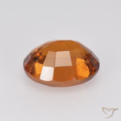 Hessonite Garnet Gemstone in 9 x 7 mm (calibrated) Size for Sale, Hessonite Garnet Stone in Medium-Dark Orange Color