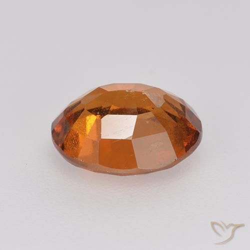 Hessonite Garnet Gemstone in 8.6 x 7.2 mm Size for Sale, Hessonite Garnet Stone in Deep Orange Color
