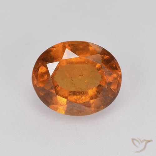 1.84ct Natural Deep Orange Hessonite Garnet, Oval, VS-SI