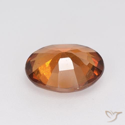 Hessonite Garnet Gemstone in 10 x 8 mm (calibrated) Size for Sale, Hessonite Garnet Stone in Deep Orange Color