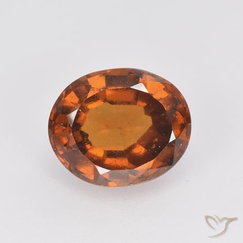 2.76ct Natural Medium-Dark Orange Hessonite Garnet, Oval, VS