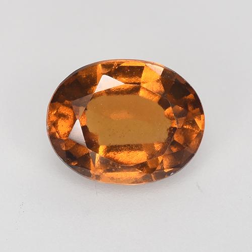 Medium Orange Гранат Гессонит Камень - 1.2ct Фасетный Овал (ID: 516570)