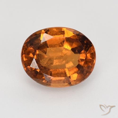 1.73ct Natural Yellowish Orange Hessonite Garnet, Oval, VS-SI