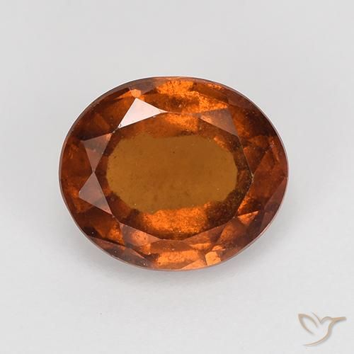 1.75ct Natural Reddish Orange Hessonite Garnet, Oval, VS