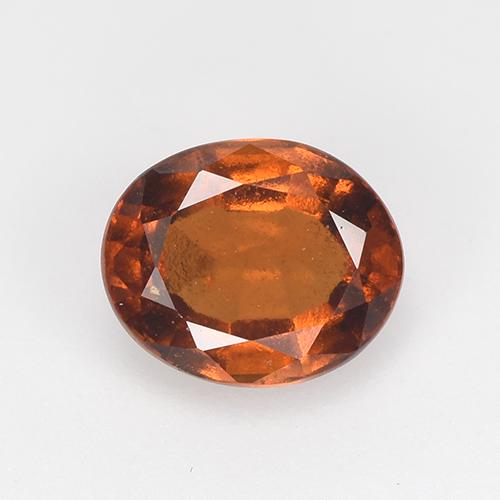 Amber Orange Гранат Гессонит Камень - 1.3ct Фасетный Овал (ID: 517486)