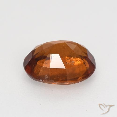 Hessonite Garnet Gemstone in 7.9 x 6.6 mm Size for Sale, Hessonite Garnet Stone in Reddish Orange Color