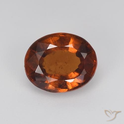 2.72 ct Brown Hessonite Garnet, 9.3 x 7.7 mm Oval Cut From Sri Lanka, Photo A