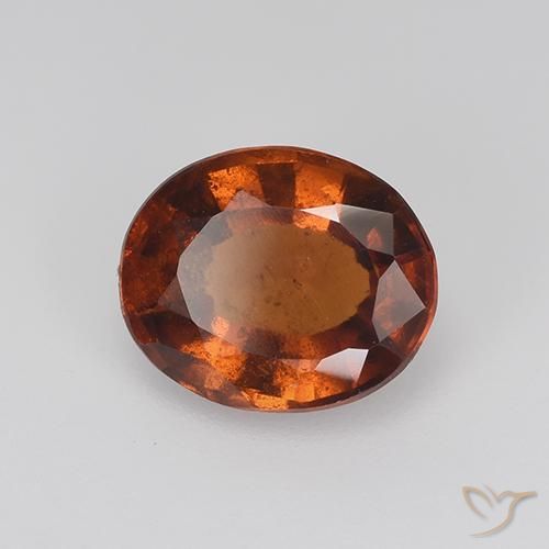 2.72 ct Brown Hessonite Garnet Stone, Natural Hessonite Garnet in Oval Facet Shape for Sale