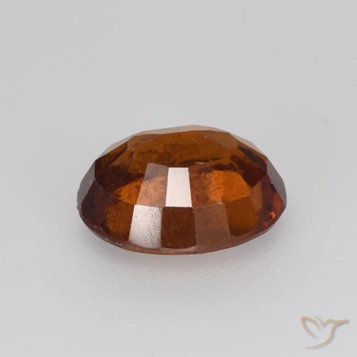 Hessonite Garnet Gemstone in 9.3 x 7.7 mm Size for Sale, Hessonite Garnet Stone in Reddish Brown Color
